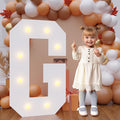 Bugame 3FT Marquee Letters, Large Light Up Letters for Birthday Wedding Backdrop Warm Light Marquee Letters 3 Feet Tall for Baby Shower Party Proposal Decoration Decor, Letter G
