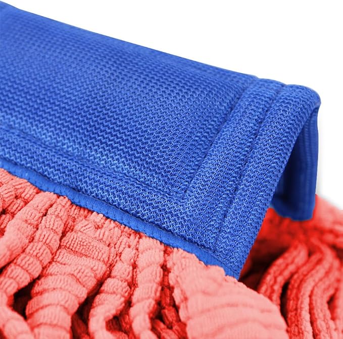 Arkwright Microfiber Tube Mop Head Replacement - Heavy Duty, Lint Free, Super Absorbent & Bleach-Safe, Janitorial Essential for Commercial & Industrial Floor Cleaning, 14 oz, Red