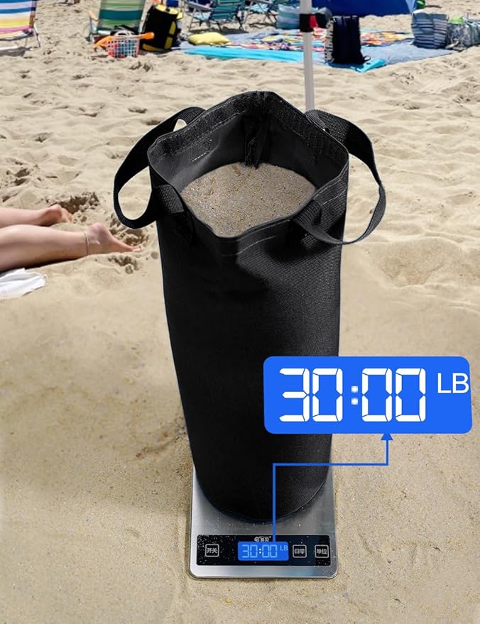 120LBS Extra Large Heavy Duty Canopy Weights Sand Bags for Ez Pop Up Canopy Tent Gazebo Outdoor Instant Sun Shelter Patio Umbrella, Upgraded 5 Full-Sized Magic Stick and 2 Nylon Handles, 4Pack