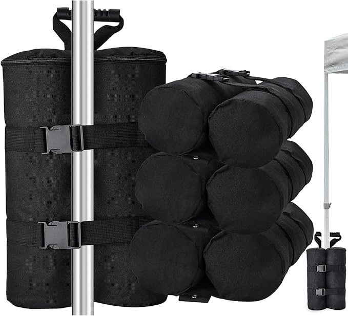 320 lbs Canopy Weights Sand Bags Set of 4,1680D Heavy Duty Extra Large Size Canopy Weight Bags Pop up Canopy Tent, Instant Outdoor Sun Shelter, Patio Umbrella