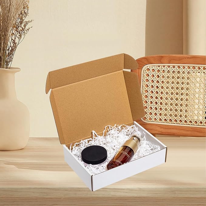Shipping Boxes 9x6x2" 60 Pack - White Corrugated Cardboard Mailing Box for Small Business - Literature Mailer Packaging Supplies