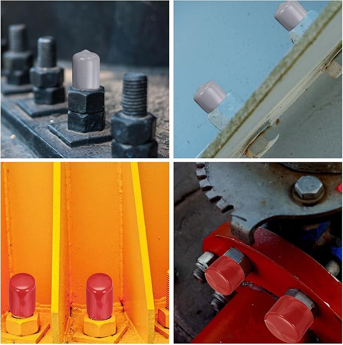 uxcell 10pcs Rubber End Caps 48mm(1 7/8") ID Vinyl Round End Cap Cover Screw Thread Protectors Dark Green