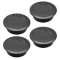 Desk Grommet 2-1/16" (53 mm), Desk Cord Hole Cover, Cable Grommet ABS Plastic, Desk Hole Grommet for Office and Home Table Cable, Detachable Adjustable Cable Cord Organizer (Black 4 Pcs)