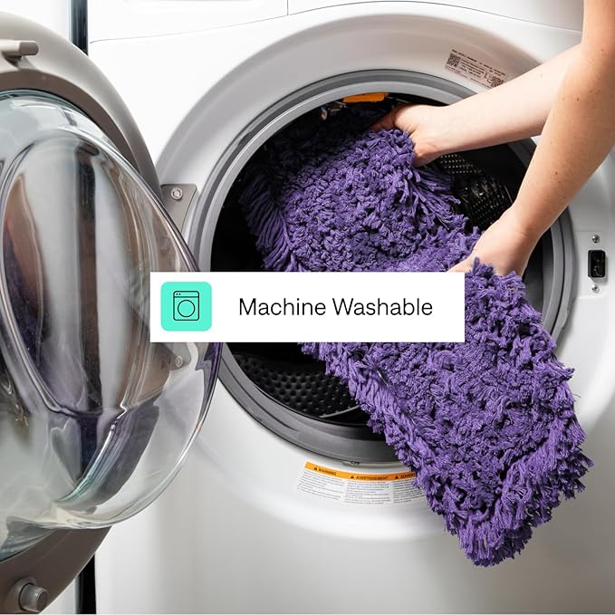36 Inch Purple Commercial Dust Mop & Floor Sweeper with Extendable Handle – Mop for Hardwood, Tile, and Concrete Floor Cleaning