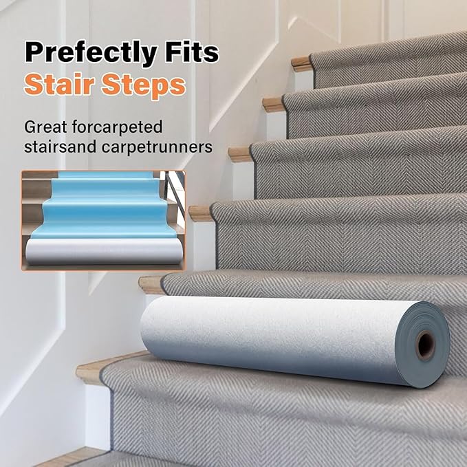 Temporary Floor Protection for Construction, Painting, Renovation, Protector Film for Hardwood Floors, Surface Carpet Protection Film, Tile&Hard Protection Covers 325 sqft