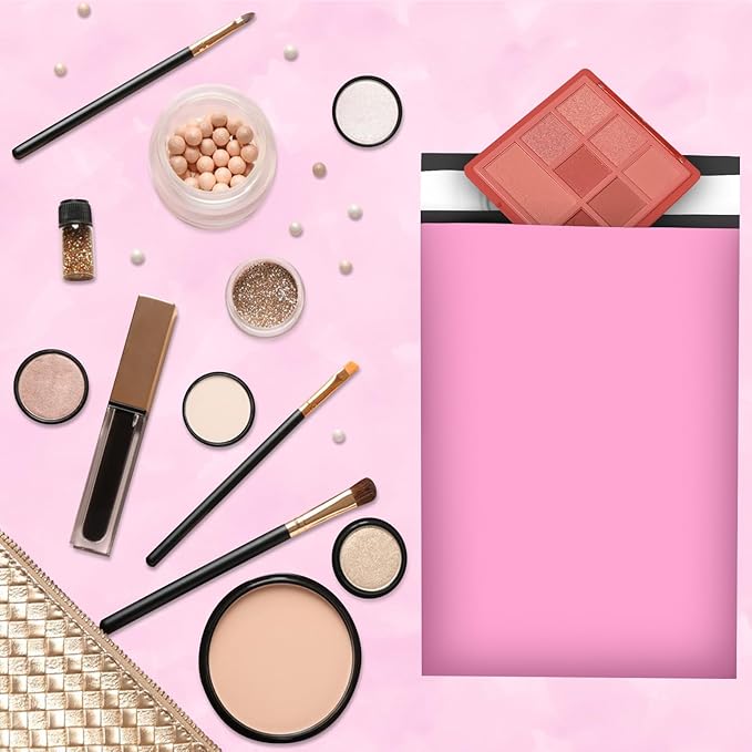 120PC Poly Mailers 6x9 Inch Pink Shipping Envelopes Bags Shipping Bags with Self Adhesive Waterproof and Tear-Proof Postal Poly Mailers