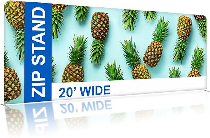 Custom Straight Tension Fabric Display Backdrop, Step and Repeat Backdrops for Events, Trade Show Display Backdrop Booth (Graphic Only, 17x8ft Double Sided Print)