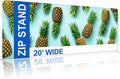 Custom Straight Tension Fabric Display Backdrop, Step and Repeat Backdrops for Events, Trade Show Display Backdrop Booth (Graphic with Stand, 20x10ft Single Sided Print)