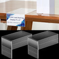 24 Pcs Acrylic Library Moveable Shelf Label Holders Bulk Talker 4" x 2" Clear Shelf Display Markers Retail Label Tags for Office Home Classroom Office Book Shelve