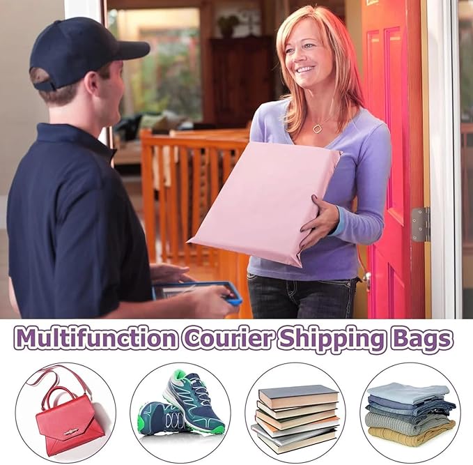 6x9" Poly Mailers 100PCS, 5-Layer Self-Seal Waterproof Shipping Bags for Clothes, Books, Mailing, E-commerce Packaging,Tear-Proof Shipping Envelopes Poly Bags for Business
