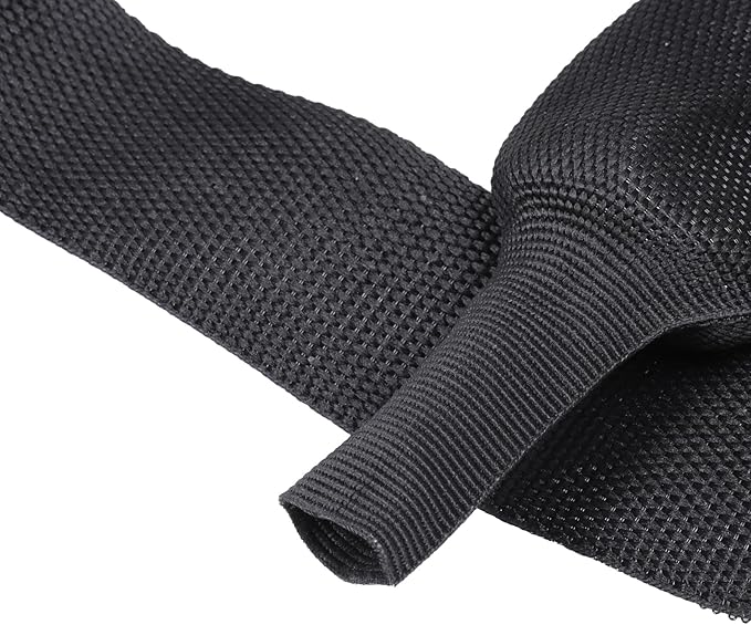 2 in 1 Heat Shrink Braided Sleeving Fabric Tubing-Ideal fit Irregular Shape Hose/Cable/Wire (1-3/8"(34mm), 14FT)