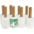 5" x 1000' Industrial Strength Mini Stretch Wrap with Extended Core Handles, Ready to Use Pack of 8 Clear Stretch Film Rolls, 80 Gauge, 500% Elongation - Shrink Wrap for Moving, Packing