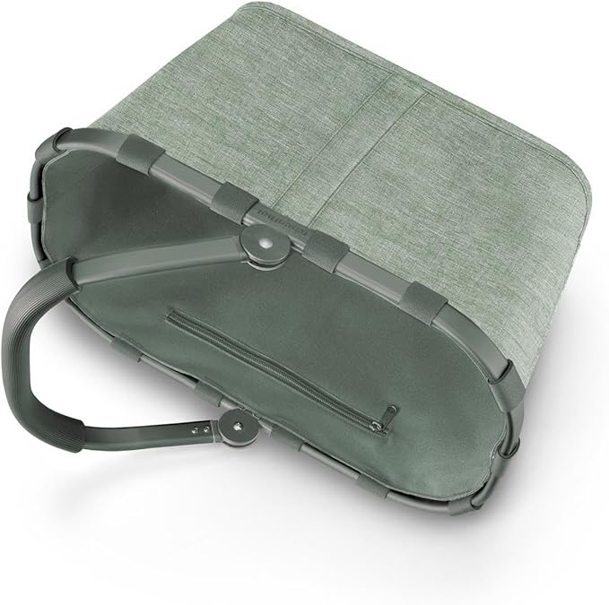 reisenthel carrybag twist sage - Sturdy shopping basket with plenty of storage space and practical inner pocket - Elegant and water-repellent design