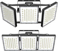 2025 Elite New Upgraded LED Flood Light Outdoor 300W 2 Pack 45000lm Stadium Flood Lights, 5000K IP66 Waterproof Adjustable Adjustable Floodlight for Street, Parking Lot