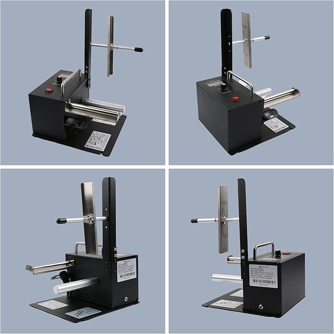 U.S. Solid Automatic Label Dispenser w/Counter - Speed Adjustable Label Dispensing Machine - Width 10-115MM Length 8-130MM - Translucent and Opaque Labels
