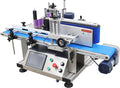 TECHTONGDA Automatic Round Bottle Labeling Machine with Conveyor Bottle Diameter 1.57-3.9inch for Paper Label Gold Label Silver Label Transparent Label