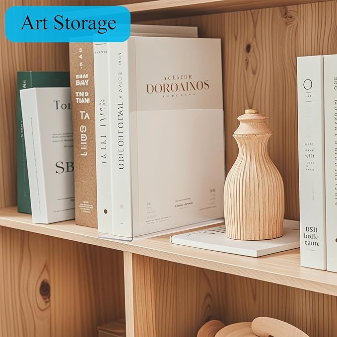 Shelf Dividers for Closet Organization: 10" Tall x 12" Deep Acrylic Closet Shelf Dividers for Clothes Sweater Purse - Clear Closet Organizers and Storage Separators for Shelves