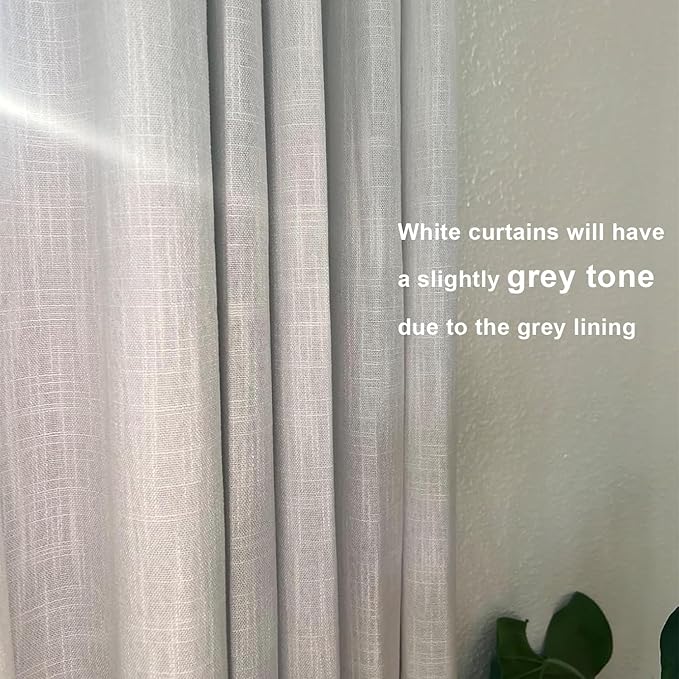 Vision Home White Pinch Pleated Full Blackout Curtains 60 inch Wide Thermal Insulated Window Panels 90 inch for Living Room Bedroom Room Darkening Pinch Pleat Drapes with Hooks Back Tab 60" Wx90 Lx1