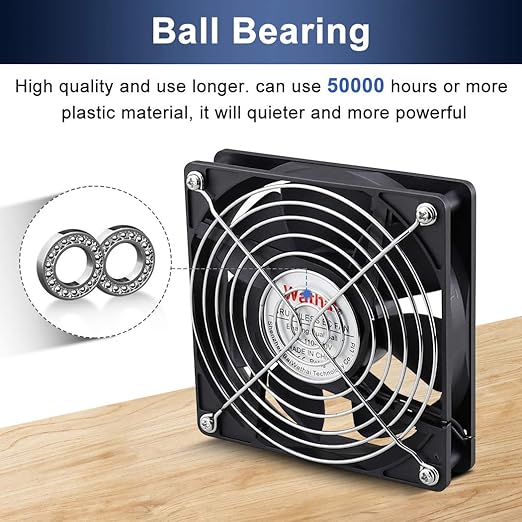 Wathai EC 120mm x 25mm Ball DIY Cooling Ventilation Exhaust Fan 110V 115V 120V 220V 240V AC Axial Case Muffin Fan