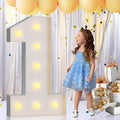 imprsv 3FT Marquee Numbers, Light Up Numbers for 1st 21st Birthday Decorations, Light Up Sign 1 for Wedding Anniversary Party Decor, Pre-Cut Foam Board Kit