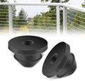 200Pack Rubber Cable Railing Grommets for 1/8" 5/32" 3/16" Cables for Wood/Metal Cable Railing Posts, 1/8" Level line Cable Railing Grommet,Cable Railing kit for Metal Posts……