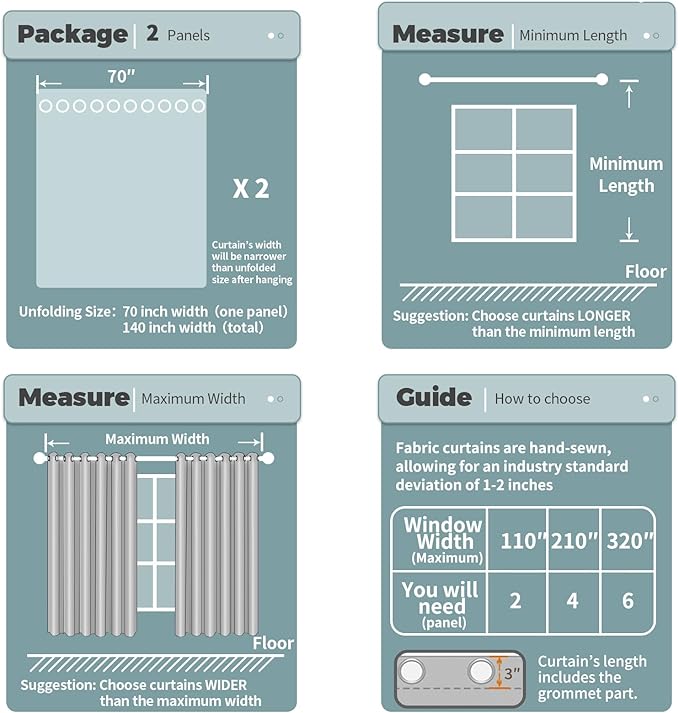 BGment Room Darkening Curtains 63 Inches Long - Grommet Thermal Insulated Drapes Window Treatment Curtains for Bedroom, 2 Panels, 70 x 63 Inch, Baby Pink
