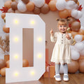 Bugame 3FT Marquee Letters, Large Light Up Letters for Birthday Wedding Backdrop Warm Light Marquee Letters 3 Feet Tall for Baby Shower Party Proposal Decoration Decor, Letter D
