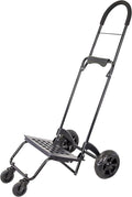 dbest Products Trolley Dolly Rover, 4 Wheeled Push Folding Utility Cart Hand Truck Platform Swivel Wheels Garden Lightweight Luggage Carretilla de Carga Plegable