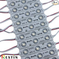 REXTiN Super Bright 200pcs 3 LED Module Pink 5050 SMD 66-72LM Each Module Waterproof Decorative Light for Letter Sign Advertising Signs with Tape Adhesive Backside
