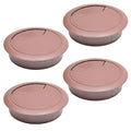 Desk Grommet 2-3/8" (60 mm), Desk Cord Hole Cover, Cable Grommet ABS Plastic, Desk Hole Grommet for Office and Home Table Cable, Detachable Adjustable Cable Cord Organizer (Reddish Brown 4 Pcs)