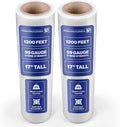 International Plastics Co. 17" Plastic Stretch Film Wrap 2 Pack 1200ft 500% Stretch Clear Cling Durable Adhering Packing Moving Packaging Heavy Duty Shrink