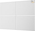 WALMANN 4-Pack 12"x16" Metal Pegboard Panels for Garage, Tool Organizer Pegboard for Pegboard Hooks - Compatible with 1/8" & 1/4" Hooks(Grey)