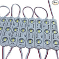 Rextin Super Bright 200pcs 3 LED Module Yellow 5630 5730 SMD 40-45LM Per led Waterproof Decorative Light for Letter Sign Advertising Signs with Tape Adhesive Backside