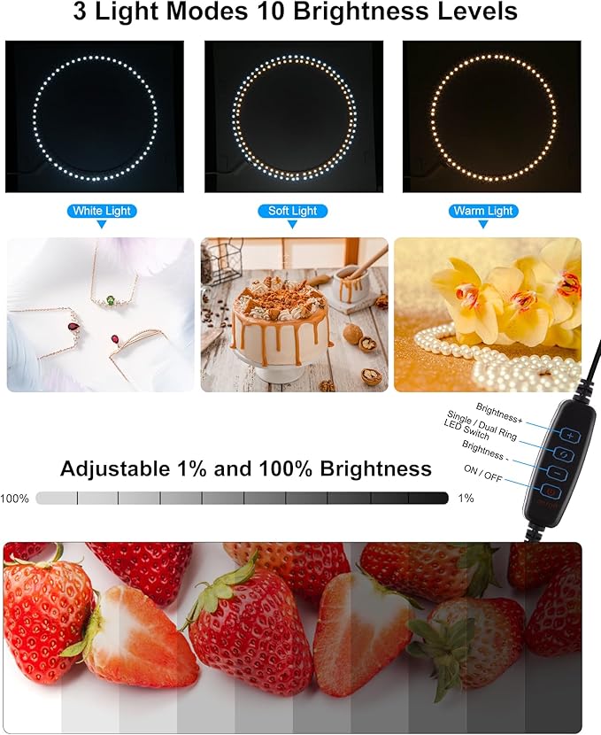 PULUZ Light Box Photography, 20x20 inch Large Photo Light Box with 200 LED Beads, CRI >95, Professional Portable Photo Booth Shooting Tent Kit with 12 Color Backdrops for Product Photography