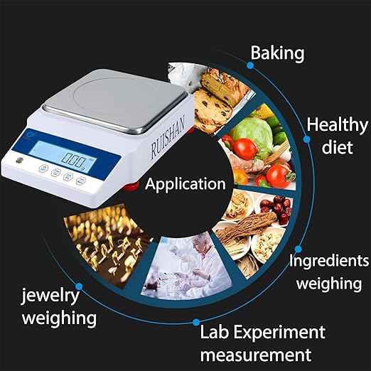 Lab Balance Scale 3000gx0.01g High Precision Electronic Digital Analytical Balance Gram Scale .01g Accuracy Gn DWT GSM Unit Laboratory Kitchen Jewelry Scientific Gold Industrial Postal Scales