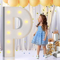 imprsv 3FT Marquee Letters, Mosaic Light Up Letters for Birthday Baby Shower Wedding Engagement Party Backdrop Decor, Large Marquee P for Party Decorations