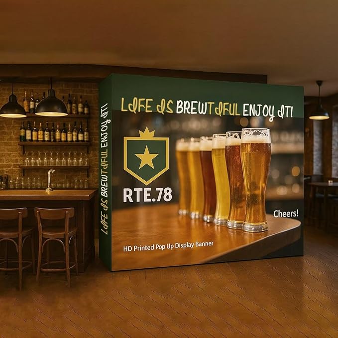 Fabric Pop Up Display Customized 7.5x17.5 FT Straight Trade Show Exhibit Booth Trade Show Backdrop Display Pop-Up Tension Fabric Displays