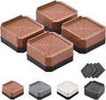 Bed Risers Furniture Risers Heavy-Duty Rectangular Adjustable Block Lift to 3 inches and 4.3 inches Desk, Sofa, Chair Legs, Refrigerator, Washing Machine Support up to 4000 pounds