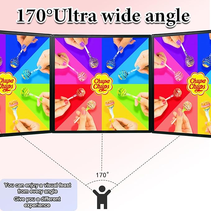 P6 40x40 Inch Commercial Outdoor LED Display Screen High Brightness Commercial Digital Sign IP45 Weatherproof for Advertising, Stores, Restaurants HD Video/Image Scrolling Billboard