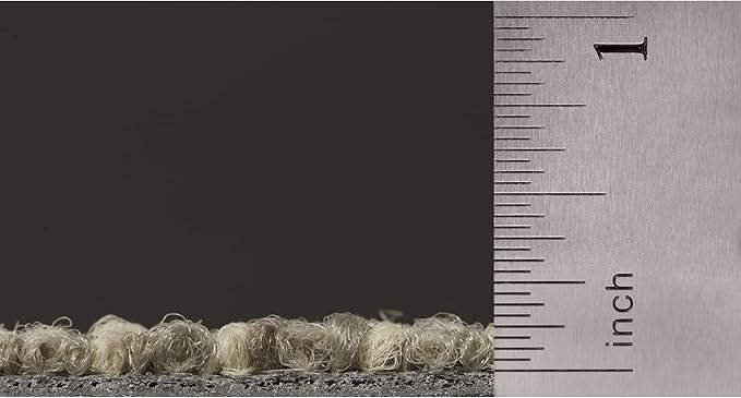 Mohawk Elite 24" x 24" Berber (Loop pile), 0.1" Pile Height, Carpet Tile, Nylon Fiber, Dove Color, (1 Tile)