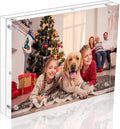 NIUBEE Acrylic Photo Frame 6x8, Double Sided Magnetic Blocks Pet Picture Frame