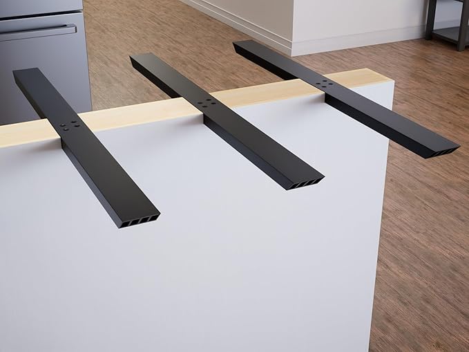Heavy Duty 40 Inch Industrial Flat Wall Countertop Support Bracket in American Made Ribbed Aluminum, Countertop Support, Kitchen Projects, Outdoor Projects, Commercial Spaces, DIY Home Renovations