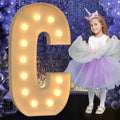 Marquee Letters 4 Feet Tall, 4FT Large Light up Letters C, Big Sign C with Warm White Light for Birthday HOCO Wedding Proposal Engagement Graduation Party Backdrop Decorations