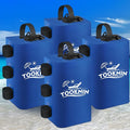 Canopy Tent Weight,88 LBS Canopy Weights Water Bags, Gazebo Weights Heavy Duty Leg Weights for Pop Up Canopies Outdoor Shelter Umbrella Pool Ladder,Set of 4, Blue