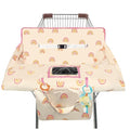 Shopping Cart Cover for Baby,2-in-1 High Chair Cover with Portable Cloth Bag,Cart Seat Pad for Babies Grocery Cushion Cover Restaurant,Suitable for All Supermarkets