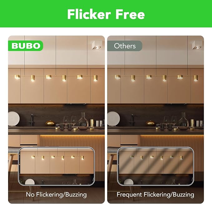 BUBO GU10 LED Bulb 6W Equivalent 50W, 3500K Natural White 650 Lumens, Non-Dimmable GU10 Bulb Replacement for Track Lighting, MR16 LED Bulb for Kitchen, Range Hood, Living Room, Bedroom, 20 Pack