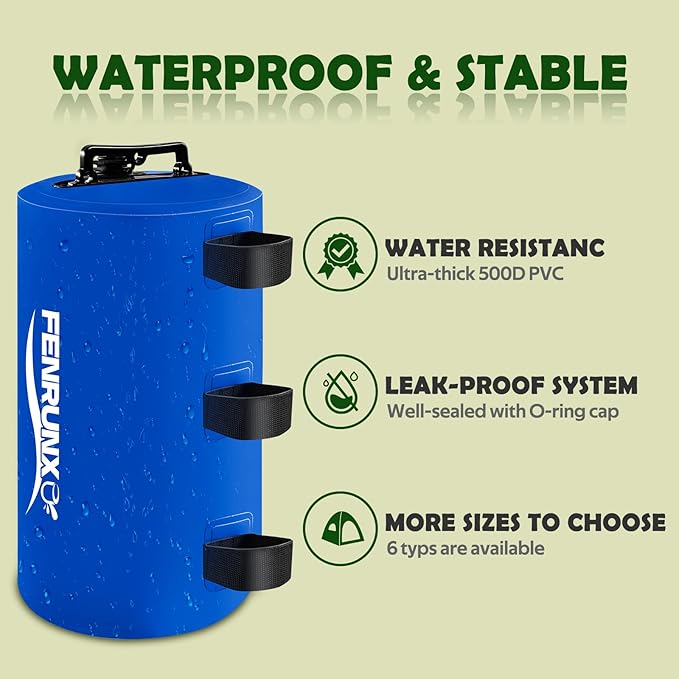 Canopy Water Weight Bag,176 LBS Gazebo Tent Water Weights Set of 8 Leg Weights for Carport, Pop Up Canopy,Tent,Gazebo,Blue