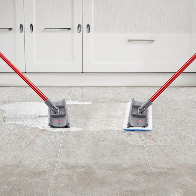 Tyroler Heavy Duty Floor Squeegee for Concrete Floors | 16.5" Squeegee for Floor with 55" 4-Part Handle | Squeegees Broom for Floors | The MoppyShmoppy is The Ideal Squeegees Mop for All Surfaces