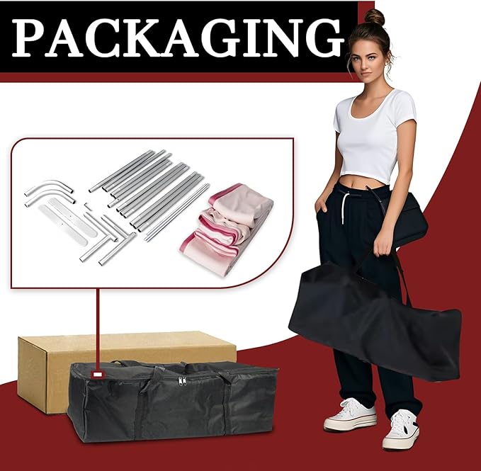 Custom Tension Fabric Display Backdrop Trade Show Backdrop Banner Stand for Weddings, Events, Booth (Double Sided Print 7.5x16 Ft)