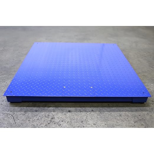 Industrial 4’ x 4’ Digital Floor Scale, Accurate 48" x 48" Pallet Scales for Warehouse or Shipping Weighing- Black (Made in The USA) (5000 lbs x 1 lb)